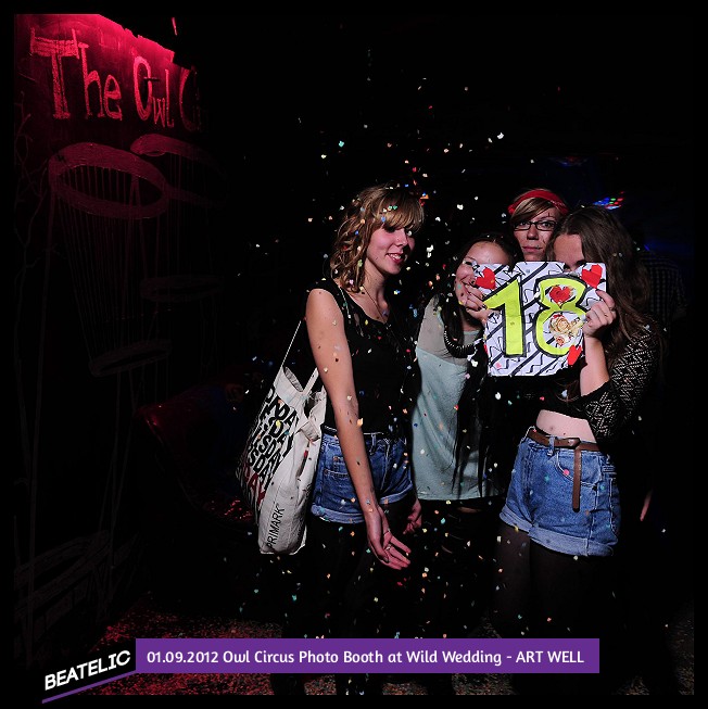 Owl Circus Photo Booth at Wild Wedding - ART WELL